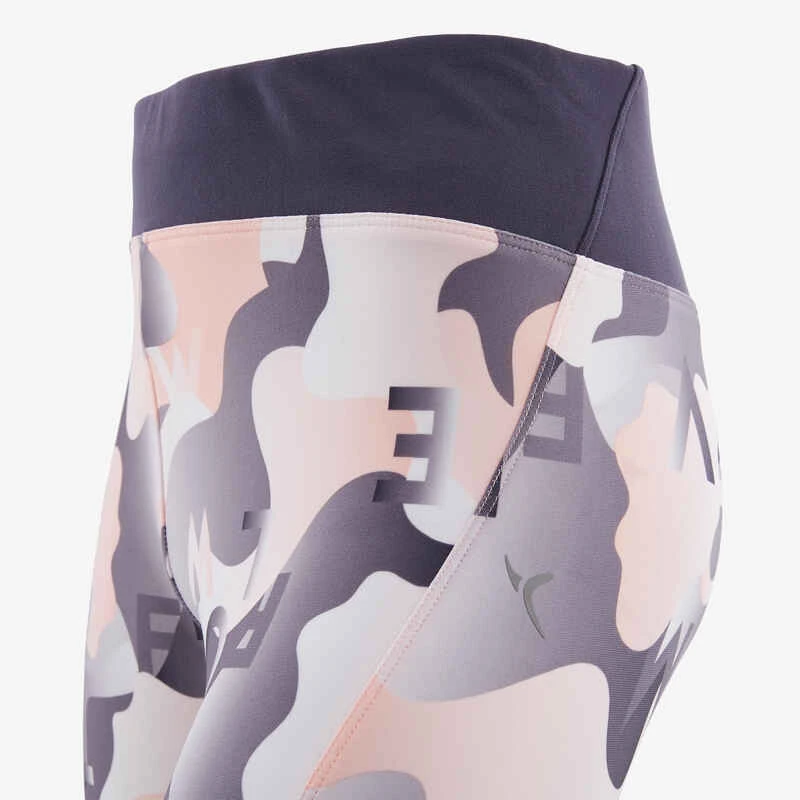 Corsaire Synthétique Respirant Imprimé Gris Fille 4 Corsaire Synthétique Respirant Imprimé Gris Fille – Image 4