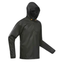 Quechua Veste Coupe Vent Et Déperlante De Randonnée - Raincut 1/2 Zip - Homme