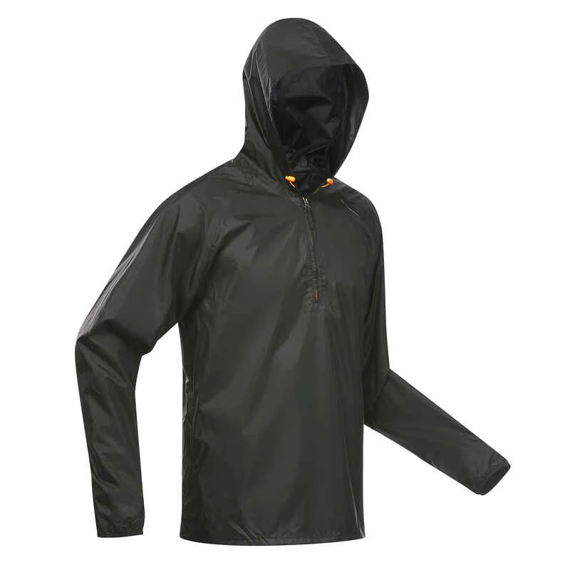 Quechua Veste Coupe Vent Et Déperlante De Randonnée - Raincut 1/2 Zip - Homme 1 Quechua Veste Coupe Vent Et Déperlante De Randonnée - Raincut 1/2 Zip - Homme