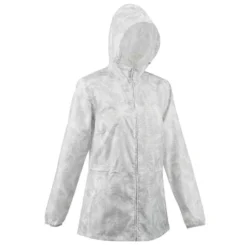 Quechua Veste Coupe Vent Et Déperlante De Randonnée - Raincut Full Zip - Femme -Sportmania coupe pluie de randonnee nature nh100 raincut full zip femme 1