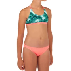 CULOTTE DE MAILLOT DE BAIN SURF FILLE CORAIL MAEVA 500 -Sportmania culotte de maillot de bain surf fille menthe maeva 500 3