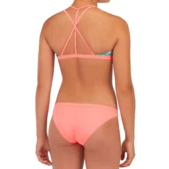 CULOTTE DE MAILLOT DE BAIN SURF FILLE CORAIL MAEVA 500 -Sportmania culotte de maillot de bain surf fille menthe maeva 500 4