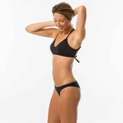 BAS DE MAILLOT DE BAIN TANGA FEMME LULU NOIR -Sportmania culotte tanga lulu noire tres echancree 6