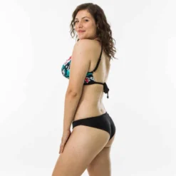 BAS DE MAILLOT DE BAIN TANGA FEMME LULU NOIR -Sportmania culotte tanga lulu noire tres echancree 9