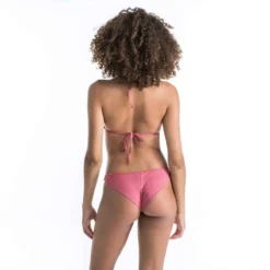 BAS DE MAILLOT DE BAIN TANGA FEMME LULU FOLK ROSE 15 BAS DE MAILLOT DE BAIN TANGA FEMME LULU FOLK ROSE -Sportmania culotte tanga lulu unie rose cotele tres echancree 5