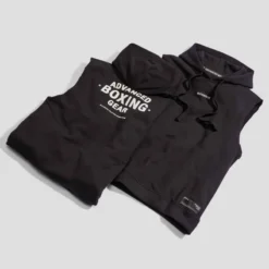 DEBARDEUR BOXE CAPUCHE NOIR -Sportmania debardeur capuche boxe gris 5