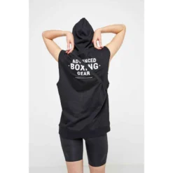 DEBARDEUR BOXE CAPUCHE NOIR -Sportmania debardeur capuche boxe gris 6