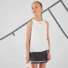 Artengo Débardeur De Tennis Fille - TTK900 Blanc Casse
