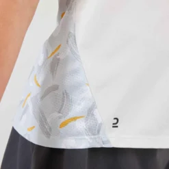 Artengo Débardeur De Tennis Fille - TTK900 Blanc Casse -Sportmania debardeur de tennis fille ttk900 blanc casse 4