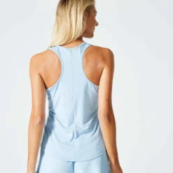 Débardeur Dos Nageur Fitness Cardio My Top Femme Bleu Ciel -Sportmania debardeur dos nageur fitness cardio my top femme bleu ciel 2