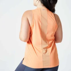 Débardeur Droit Fitness Cardio Femme Orange 7 Débardeur Droit Fitness Cardio Femme Orange -Sportmania debardeur droit fitness cardio femme orange 2