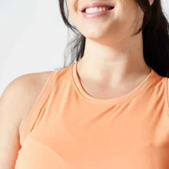 Débardeur Droit Fitness Cardio Femme Orange 9 Débardeur Droit Fitness Cardio Femme Orange -Sportmania debardeur droit fitness cardio femme orange 4