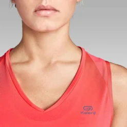 Kalenji Débardeur Respirant Running Femme - Dry Corail Fluo -Sportmania debardeur jogging run dry femme corail 5