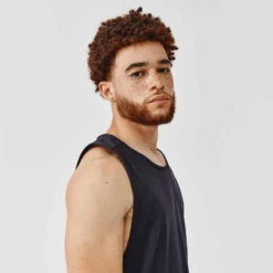 Kalenji Débardeur Running Respirant Homme - Dry Noir -Sportmania debardeur running homme respirant kalenji dry noir 3