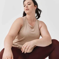 Kalenji Débardeur Respirant Running Femme - Soft Beige -Sportmania debardeur running respirant femme soft beige 3