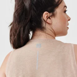 Kalenji Débardeur Respirant Running Femme - Soft Beige -Sportmania debardeur running respirant femme soft beige 5