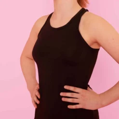 Débardeur Gym My Little Top Noir -Sportmania debardeur s500 gym fille noir my little top 2