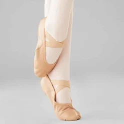 Demi-pointes Danse Classique Bi-semelles En Cuir Souple Beige Tailles 28-40 -Sportmania demi pointes danse classique bi semelles en cuir souple beige tailles 28 40 3