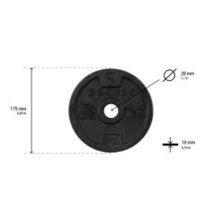 CORENGTH Disque De Fonte Musculation 28 Mm 11 CORENGTH Disque De Fonte Musculation 28 Mm -Sportmania disque de fonte musculation 28 mm 4