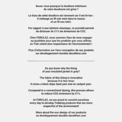 Doudoune Synthétique De Trek Montagne - MT50 0°C - Homme -Sportmania doudoune de trek montagne trek 50 noir homme 4