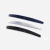 Artengo ELASTIC BAND MAINTIEN CHEVEUX X3 NOIR BLANC MARINE