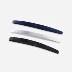 Artengo ELASTIC BAND MAINTIEN CHEVEUX X3 NOIR BLANC MARINE