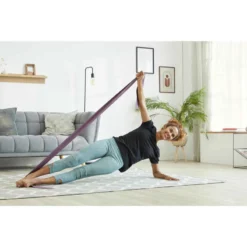 BANDE ÉLASTIQUE PILATES RÉSISTANCE 3 KG - BORDEAUX -Sportmania elastique fitness resistance moyenne 3kgslash6lbs caoutchouc bordeaux 3