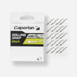 EMERILLON AGRAFE PÊCHE ROLLING SNAP BLACK