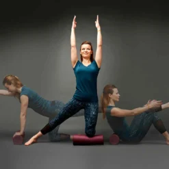 FOAM ROLLER MINI - LONGUEUR 38 Cm / DIAMÈTRE 13 Cm - FITNESS - VIOLET -Sportmania foam roller mini longueur 38cm diametre 13cm violet 2