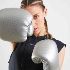 GANTS DE BOXE SPARRING 900 NOIR/ARGENT -Sportmania gants de boxe sparring 900 noirslashargent 4