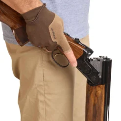 GANTS MITAINES BALL TRAP MARRON -Sportmania gants mitaines ball trap marron solognac 4