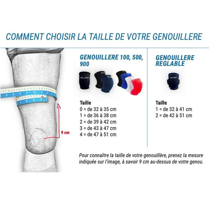 Genouillères De Volley-ball VKP100 Noires 6 Genouillères De Volley-ball VKP100 Noires – Image 6