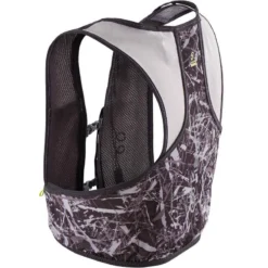 GILET D'HYDRATATION TRAIL RUNNING 5L PORTE FLASQUES GRIS ET JAUNE