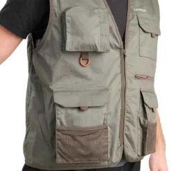 Gilet De Pêche 100 Kaki -Sportmania gilet de peche 100 kaki 5