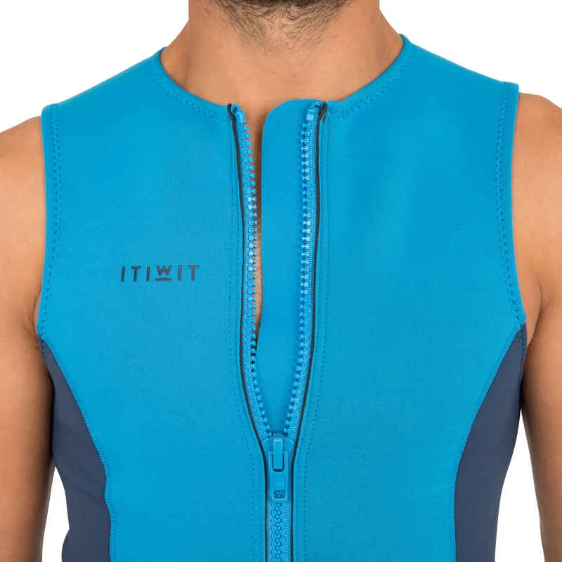 GILET KAYAK ET STAND UP PADDLE 500 HOMME NEOPRENE 2 MM BLEU ELEC 3 GILET KAYAK ET STAND UP PADDLE 500 HOMME NEOPRENE 2 MM BLEU ELEC – Image 3