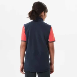 Quechua GILET POLAIRE - MH150 NAVY CORAIL - ENFANT 7-15 ANS -Sportmania gilet polaire mh150 navy corail enfant 7 15 ans 2