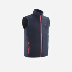 Quechua GILET POLAIRE - MH150 NAVY CORAIL - ENFANT 7-15 ANS