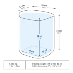 Quechua GLACIERE SOUPLE DE CAMPING - 20L - CONSERVATION AU FRAIS 9H -Sportmania glaciere pour le camping et la randonnee compact 20 litres 2