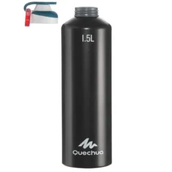 Quechua Gourde Randonnée 500 Bouchon Ouverture Rapide 1,5 Litre Aluminium Noir -Sportmania gourde randonnee 500 bouchon ouverture rapide 15 litre aluminium noir 6