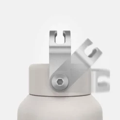 Quechua Gourde Randonnée MH100 Bouchon à Vis 0,6L Inox Blanc -Sportmania gourde randonnee mh100 bouchon a vis 06l inox noir 4