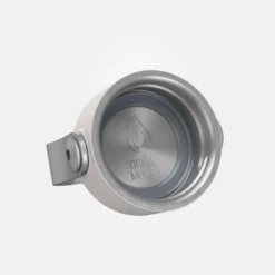 Quechua Gourde Randonnée MH100 Bouchon à Vis 0,6L Inox Blanc -Sportmania gourde randonnee mh100 bouchon a vis 06l inox noir 5