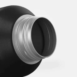 Quechua Gourde Randonnée MH100 Bouchon à Vis 1L Inox Noir -Sportmania gourde randonnee mh100 bouchon a vis 1l inox violet 6