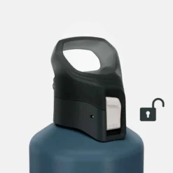 Quechua Gourde Randonnée MH500 Bouchon Ouverture Rapide 1,5 Litre Aluminium Bleu -Sportmania gourde randonnee mh500 bouchon ouverture rapide 15 litre aluminium recycle bleu 4