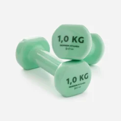 PAIRE D'HALTÈRES FITNESS 2*1 KG - VERT