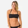 Haut De Maillot De Bain Bandeau LAURA NOIR Avec Coques Amovibles