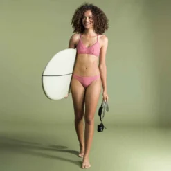 Haut De Maillot De Bain BRASSIERE CARO ROSE Cotelé Dos Structuré Et Réglable -Sportmania haut de maillot de bain brassiere caro rose cotele dos structure et reglable 11