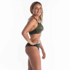 Haut De Maillot De Bain Brassière Femme Double Réglage Plat ELISE PAILLETEE OR -Sportmania haut de maillot de bain brassiere femme double reglage plat elise pailletee or 4