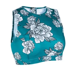 Brassière Femme CARLA PEONY Avec Back Zip Et Coques Amovibles Hydrophobes -Sportmania haut de maillot de bain femme brassiere avec back zip carla sei 2