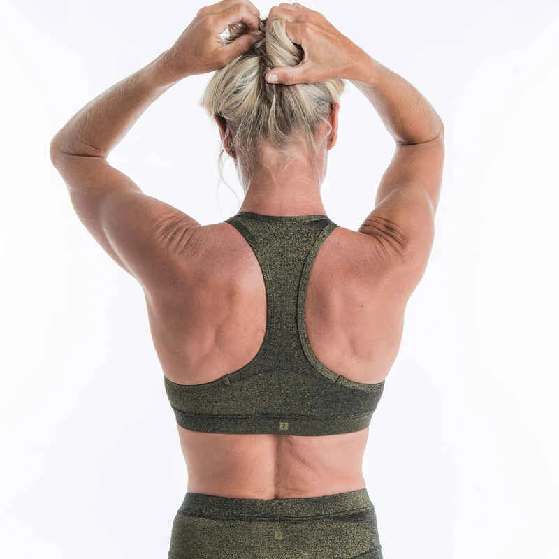 Haut De Maillot De Bain Femme Brassière De Surf ANA PAILLETEE NOIR ET OR 5 Haut De Maillot De Bain Femme Brassière De Surf ANA PAILLETEE NOIR ET OR – Image 5