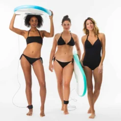 HAUT DE MAILLOT DE BAIN FEMME TRIANGLE COULISSANT AVEC COQUES MAE NOIR -Sportmania haut de maillot de bain femme triangle coulissant avec coques mae noir 8